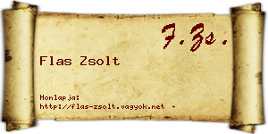 Flas Zsolt névjegykártya